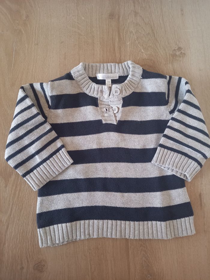 Pull rayé Kitchoun 9 mois