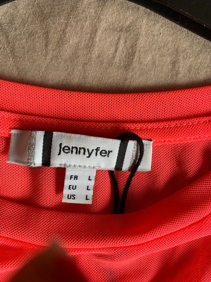 Haut transparent rose taille L fille femme - photo numéro 4