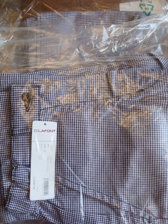 Pantalon pied de poule  taille.38