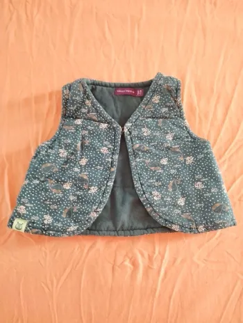* Gilet chaud sans manche motifs poissons corail T9M Sergent Major