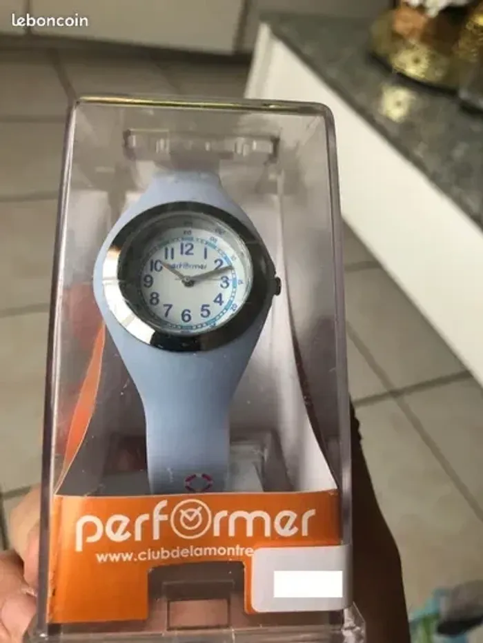 Montre Digitale Performer Femme Silicone bleu Multifonctions Neuve dans emballage