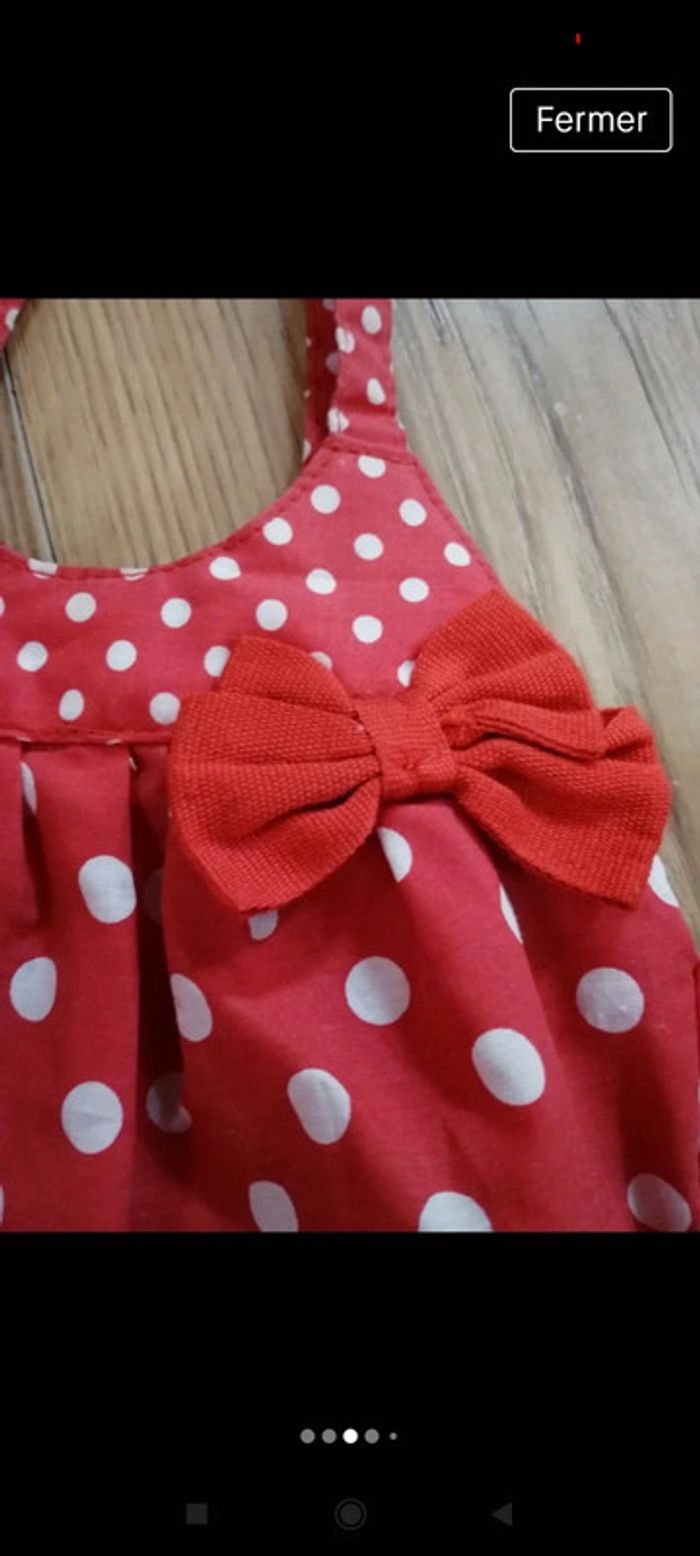 🌺Petit sac à main fille H&M rouge à pois🌺 - photo numéro 3