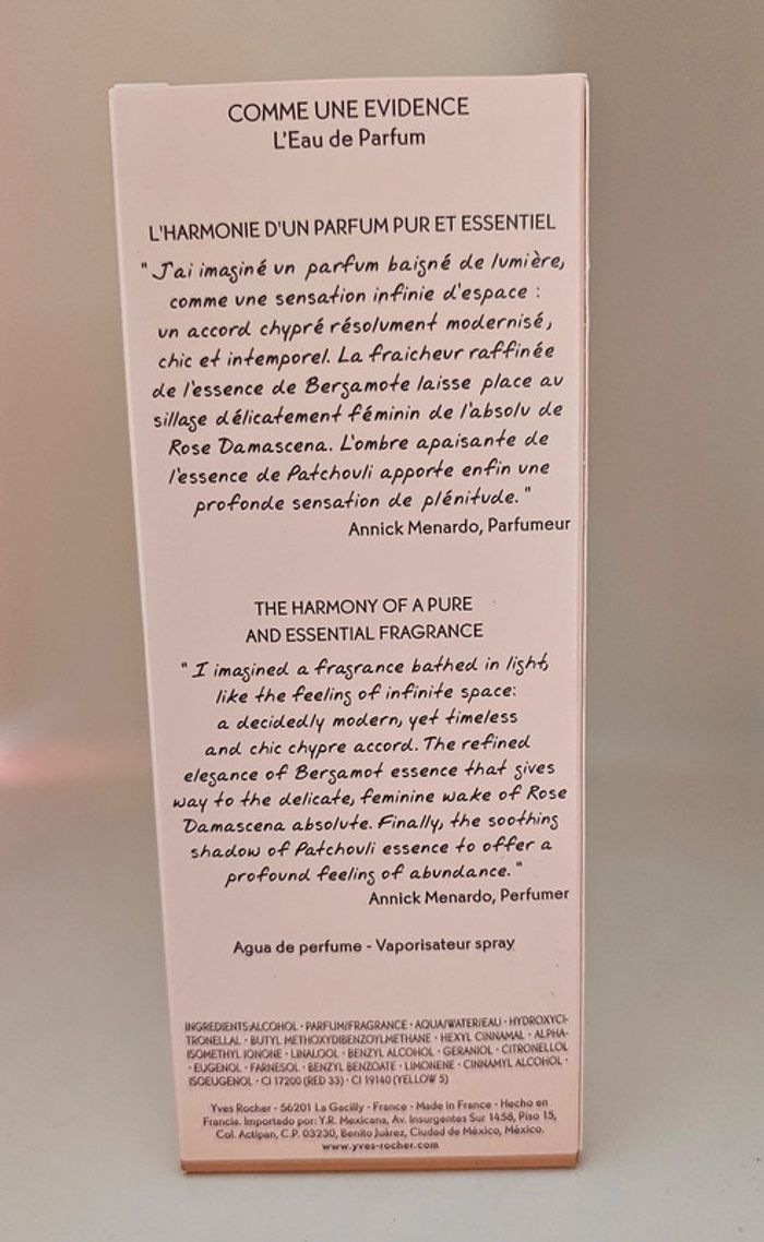Parfum Comme une Évidence Yves rocher - photo numéro 2