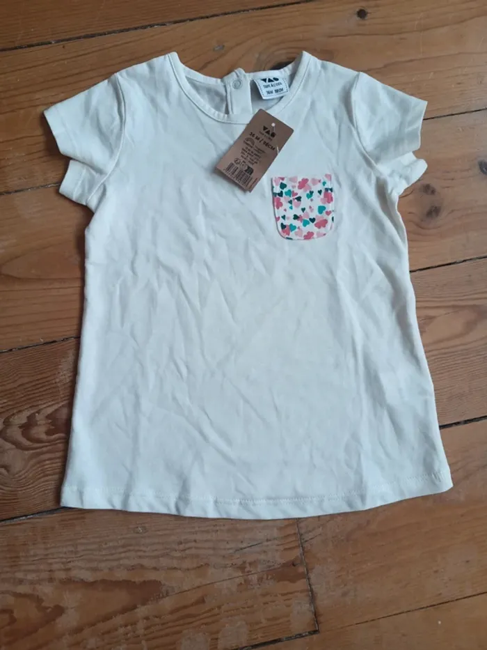 Tee shirt mc neuf 36 mois 98 cm