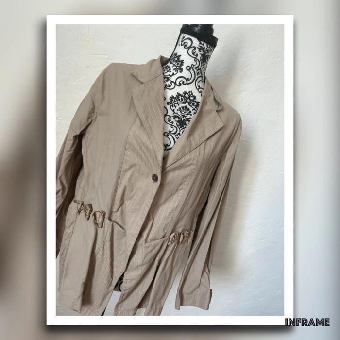 Sublime veste beige 🥰 taille 42 de chez Laurent Vidal - photo numéro 2