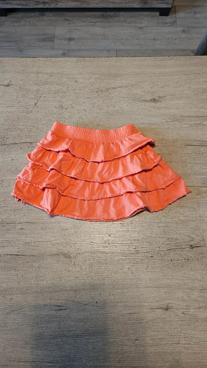 Jupe courte à volants corail, Tik & Tak, Charles Vögele, 6 ans, nickel - photo numéro 2