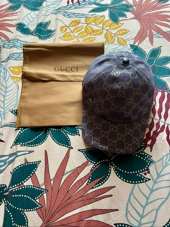 Casquette Gucci dubai bleu