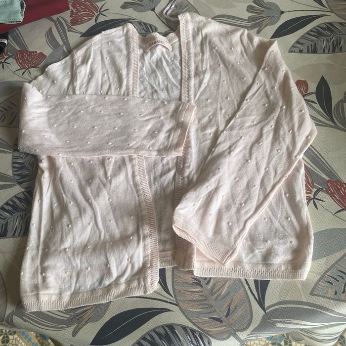 Petit gilet rose pale