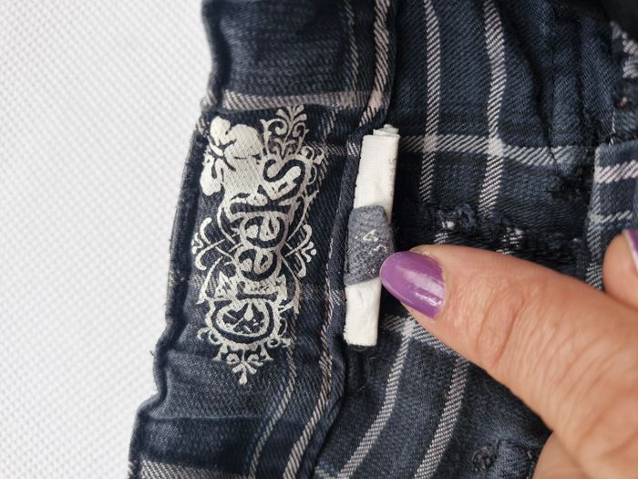 Short cargo 3 ans Creeks Bleu marine à carreaux blancs - photo numéro 3