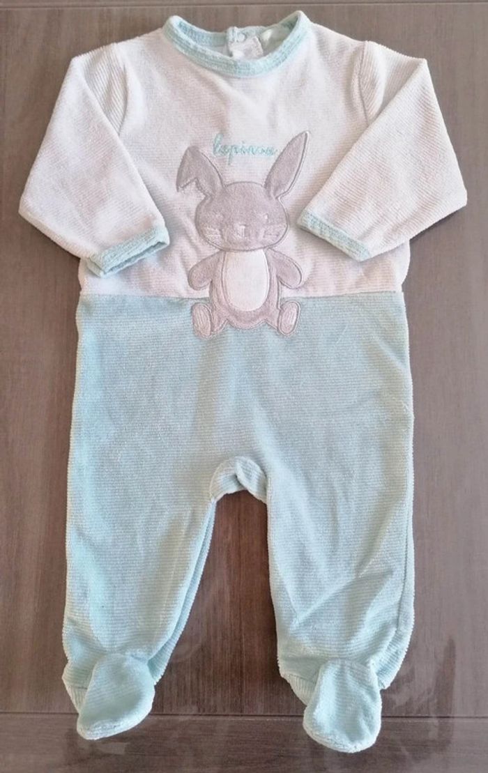 Pyjama Lapin Mes Petits Cailloux 3 mois
