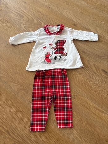 Ensemble motif tartan 