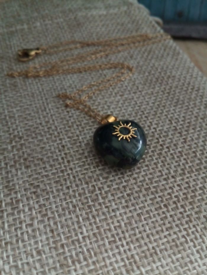 Collier pierre de jaspe kambala réversible - photo numéro 4