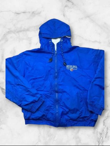 Veste Vintage Windbreaker Seton Hall University Bleu GEAR Taille M
