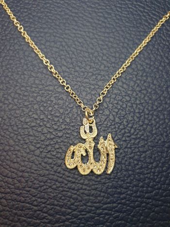 Collier "Allah" chaîne en acier inoxydable 
