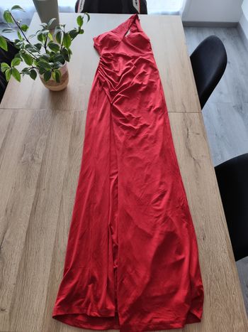 Robe échancrée rouge