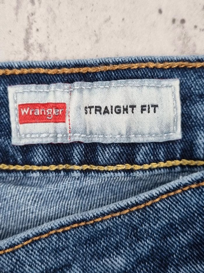 Jeans Straight Fit Wrangler bleu clair – Taille 40x30 Hommes (mesures en photos) - photo numéro 7