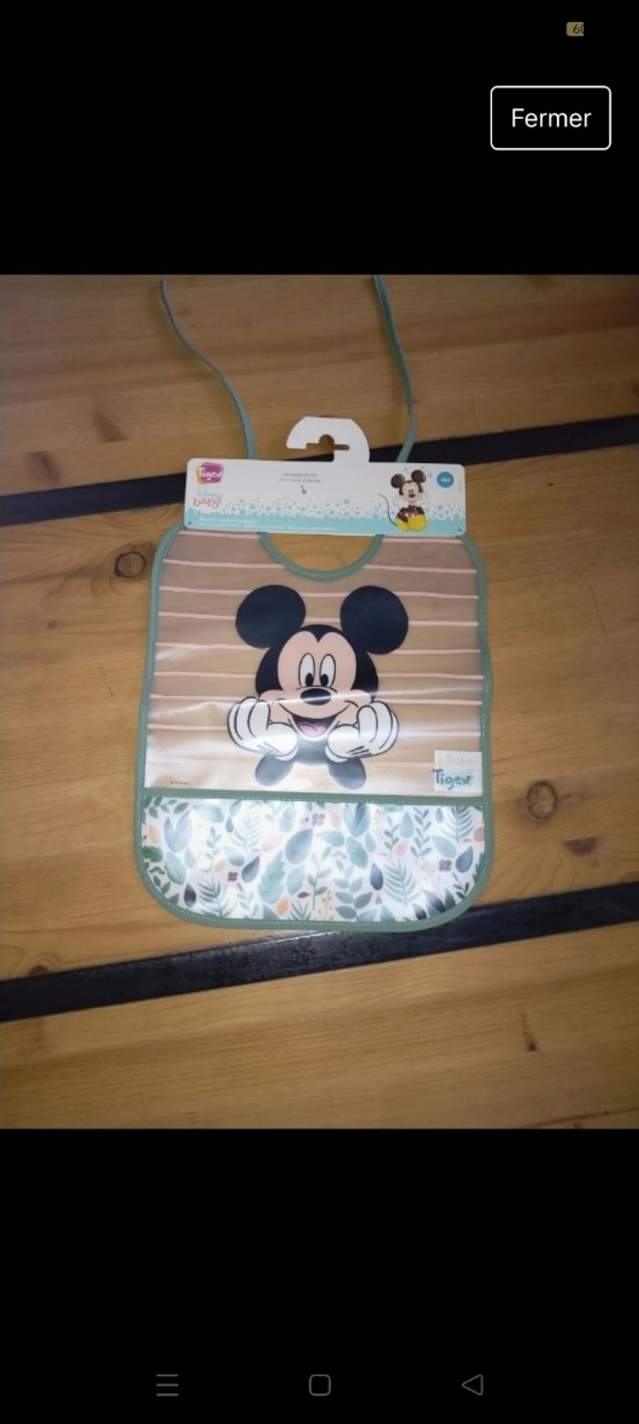 Bavoir imperméable Mickey
