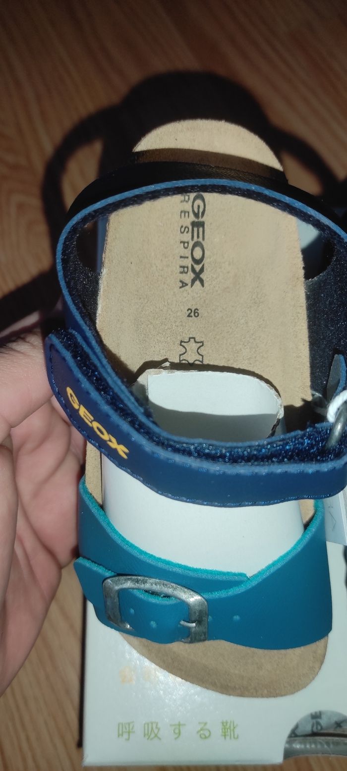 Sandales/ chaussures été garçon cuir geox taille 24 - photo numéro 5