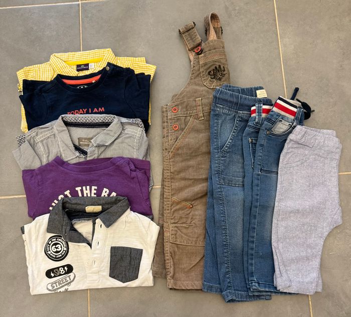 Lot vetements garcons 9 mois plusieurs marques