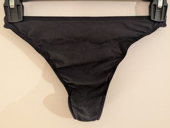 String Etam noir coton