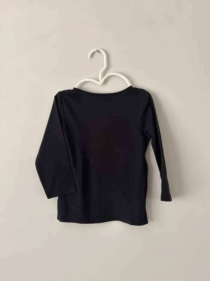 👚 t-shirt manche longue - bébé fille - 24 mois - kiabi- très bon état - photo numéro 4