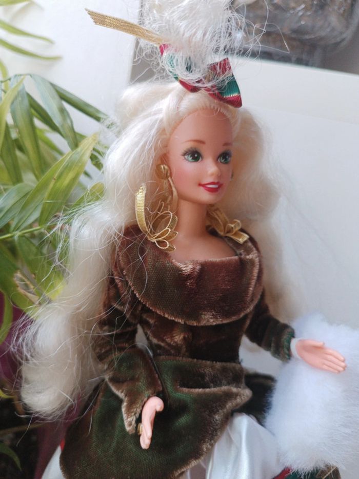 Barbie mattel poupée mannequin doll spécial édition vert green happy holiday 1994 gala vtg - photo numéro 3