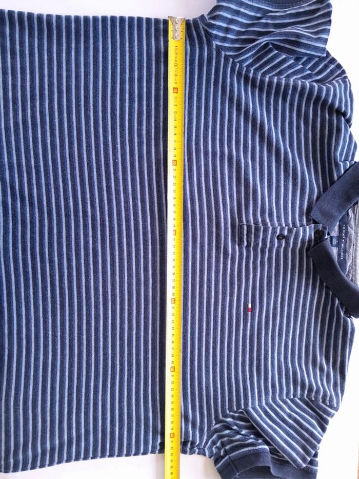 Très beau polo rayé tommy hilfiger custom fit Taille XL - photo numéro 12