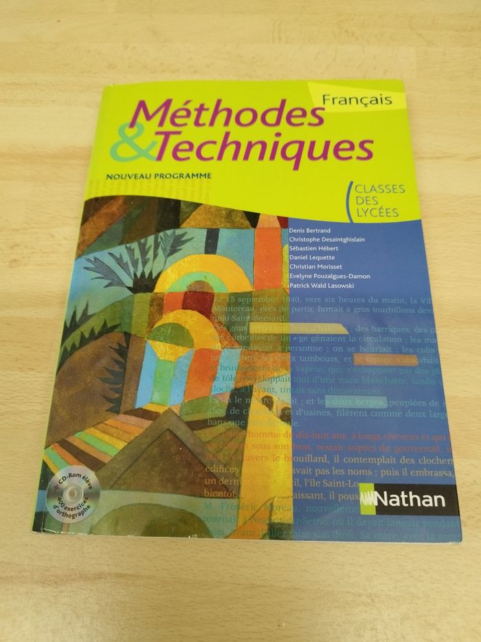 Methode & technique classe des lycées