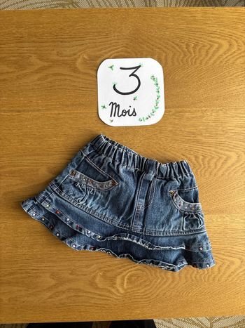 Jupe jean / fille / 3 mois