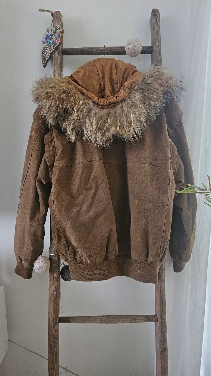 Manteau Vintage en cuir taille 38 M - photo numéro 4