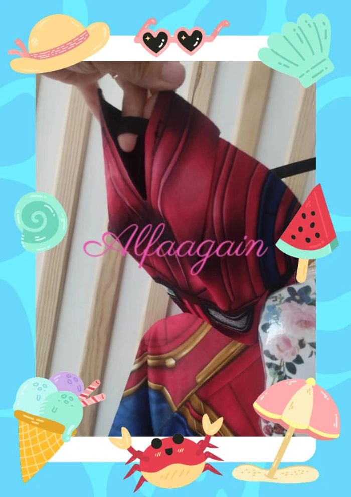 Déguisement capitaine Marvel 7/8ans - photo numéro 6