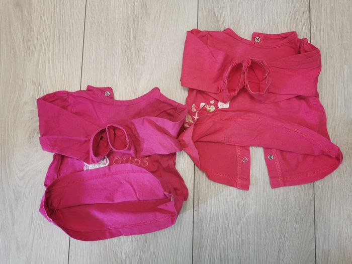 Lot de 2 t shirts ML 9 mois - photo numéro 2