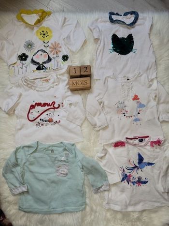 Lot 6 Tee-shirts 12moistee