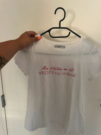 T shirt blanc kiabi taille S