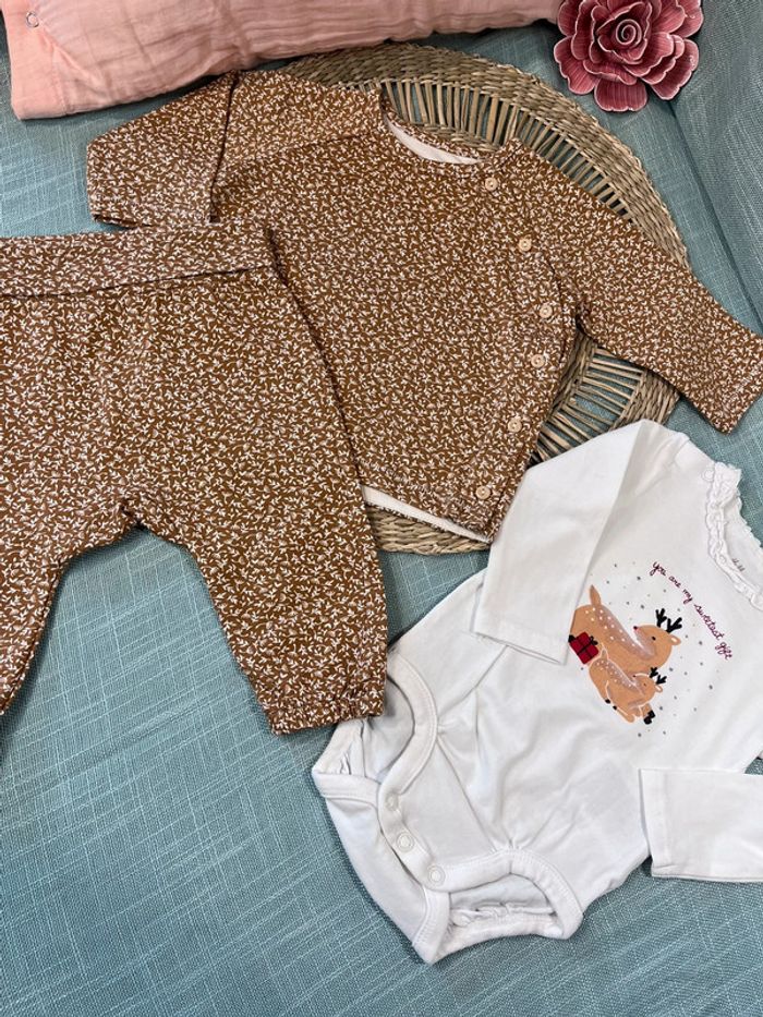 Ensemble 2-4 mois 62 cm h&m