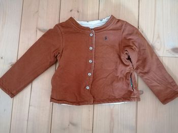 Gilet réversible mixte 18mois