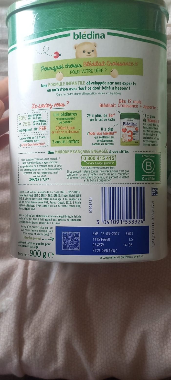 Lait infantiles bledilait - photo numéro 4