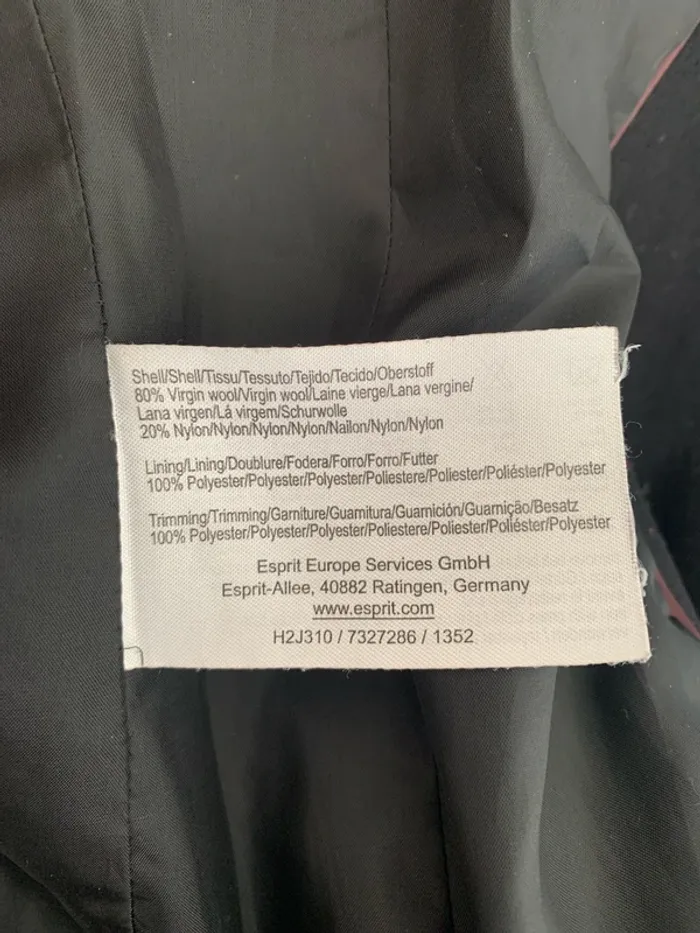 Manteau Esprit noir en Laine - photo numéro 6