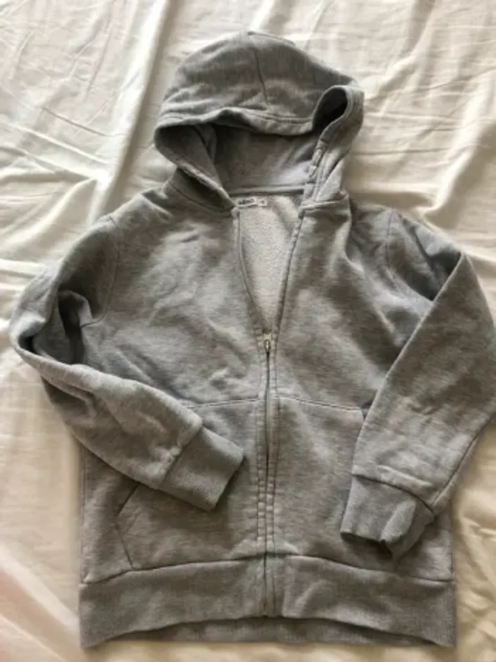 Gilet zip à capuche 10 ans garçon