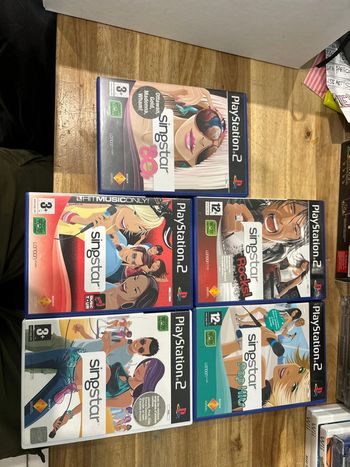 Lot de 5 Singstar sur Playstation 2 (PS2)