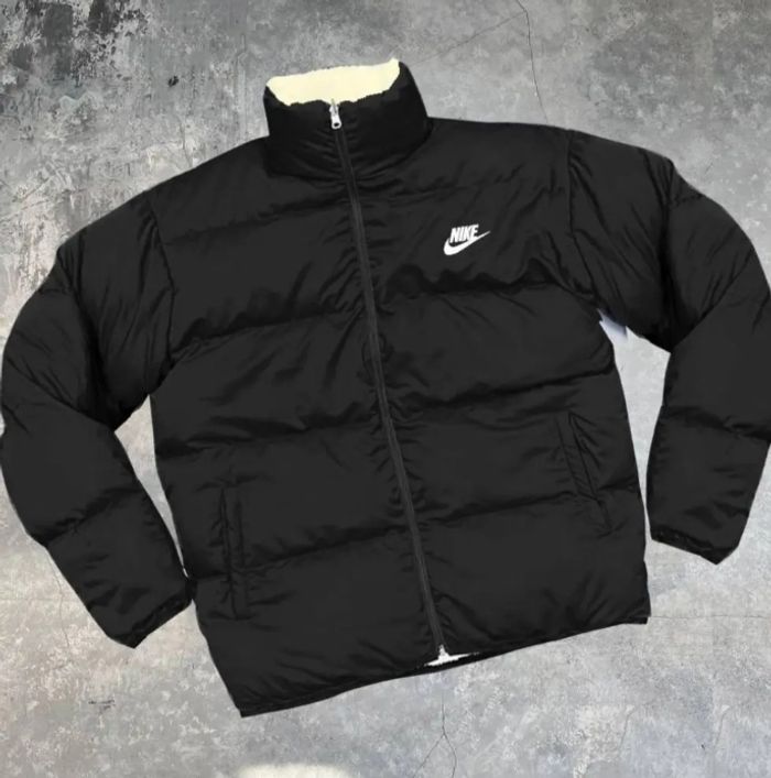Veste doudoune nike double face réversible polaire - photo numéro 3