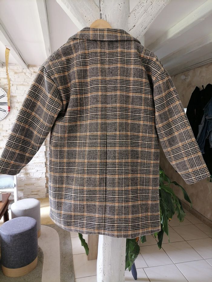 Manteau à carreaux fille - photo numéro 7