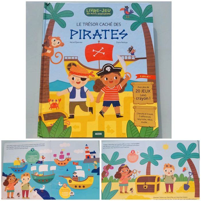 Livre jeu Le Trésor caché des Pirates, les petits aventuriers auzou (56)