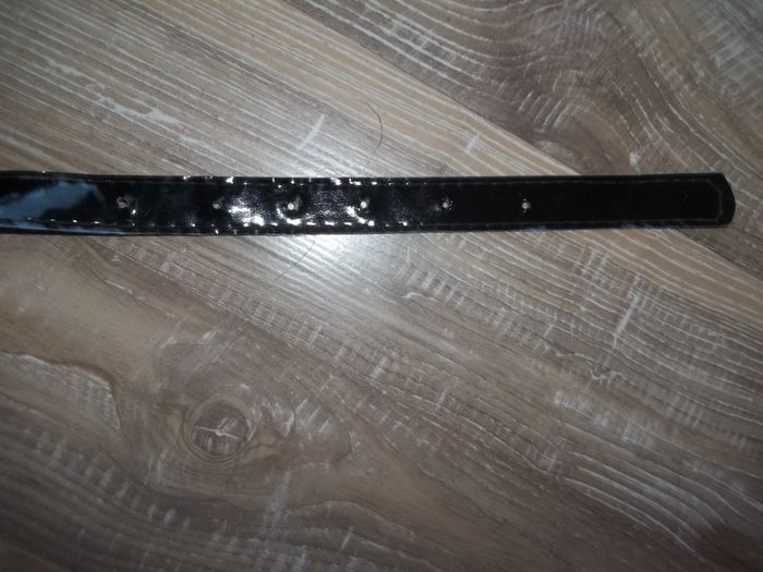 Ceinture vernis noire (60 cm) - photo numéro 2