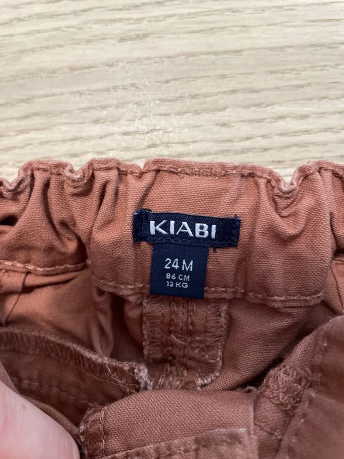Pantalon léger vieux rose kiabi 24 mois - photo numéro 2