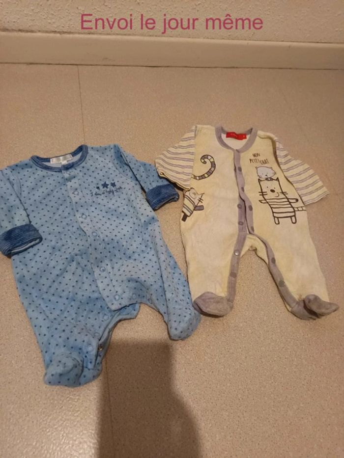 2pyjama ouverture devant