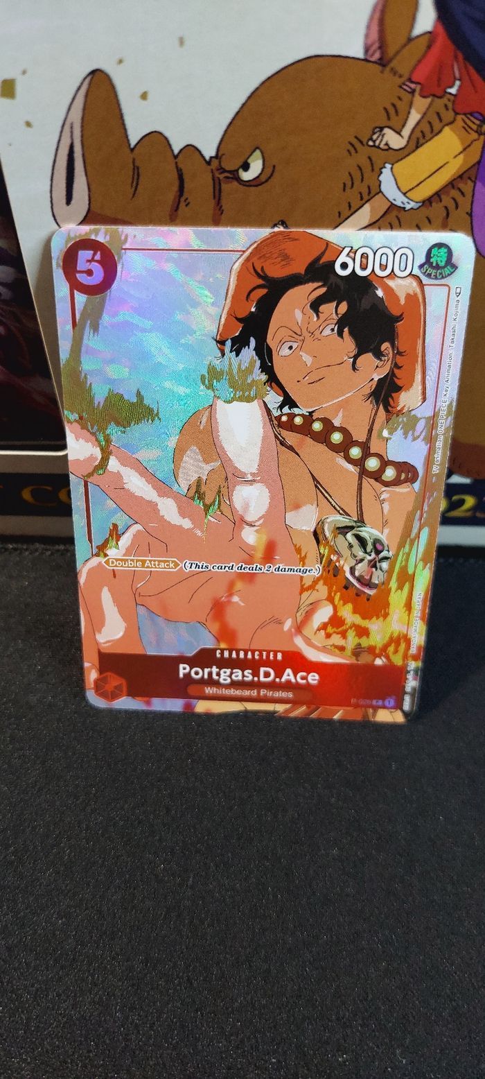 Collection cadeau One Piece 2023 Promo Portgas.D.Ace P-028 anglais