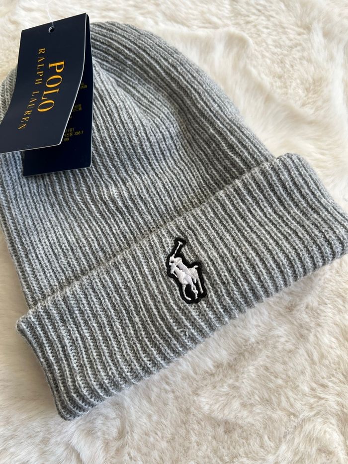 Bonnet Ralph Lauren gris - photo numéro 3
