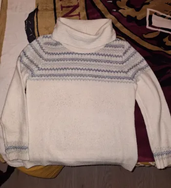 Pull col roulé