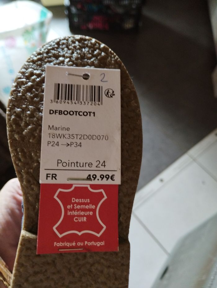 Bottines tout cuir DPAM neuf avec étiquette 🦔 - photo numéro 5